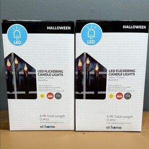4 boxes of Halloween LED flickering candle lights indoor outdoor decor new